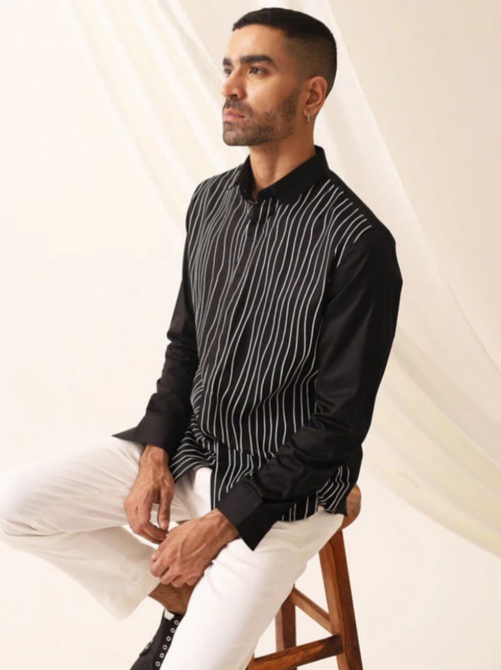 Zudo Black Wave Premium Men's Shirt